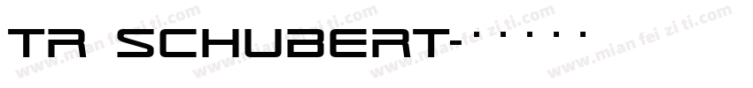 TR SCHUBERT字体转换
